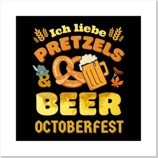 Pretzels & Beer Octoberfest Posters and Art